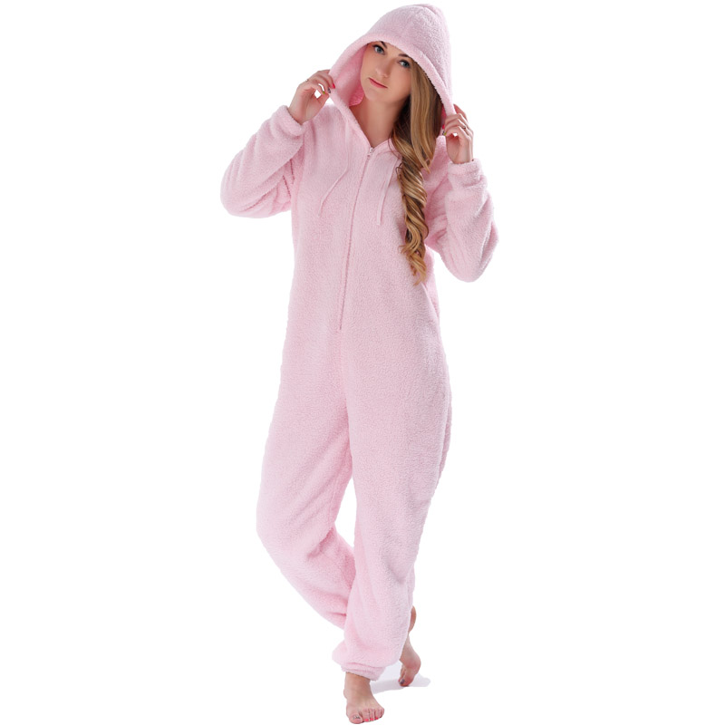Erwachsene Onesie Pink Pyjama Sets