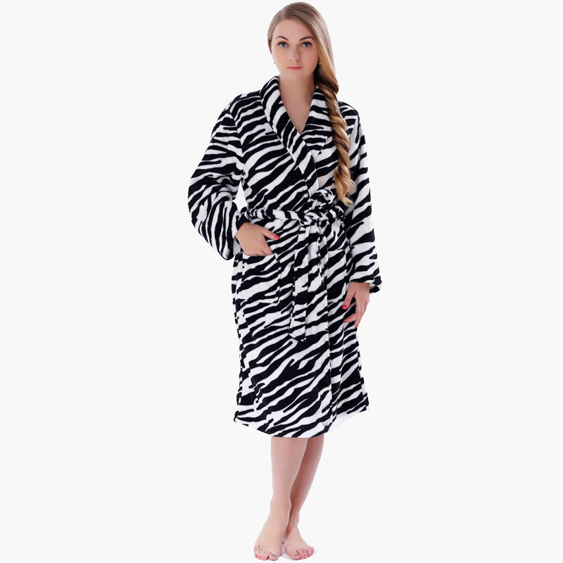 Erwachsene Coral Fleece Robes Männer Frauen Bademäntel Paar Pyjamas