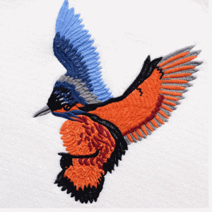 Customized Ladies Knitwear Bestickter Vogel Pullover mit Rundhalsausschnitt