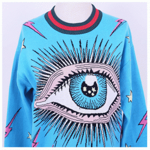OEM Big Eye Jacquard Damen Custom Pullover Sweater 2018