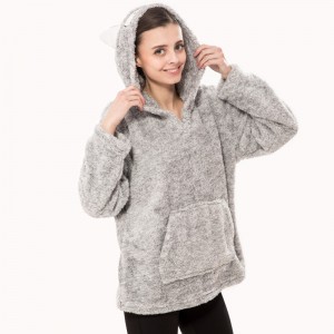 Frauen kuscheln Fleece kationische Tier Kapuzenpulli