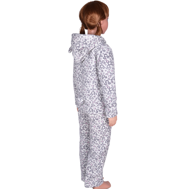 Kinder Korallen Fleece Stickerei gedruckt Pyjama Set