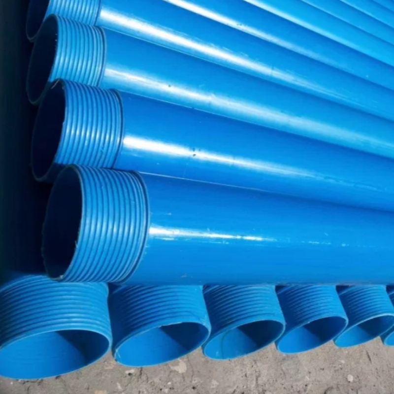 Hochdruck blaue Farbe PVC-Mantelrohr für Brunnenwasser