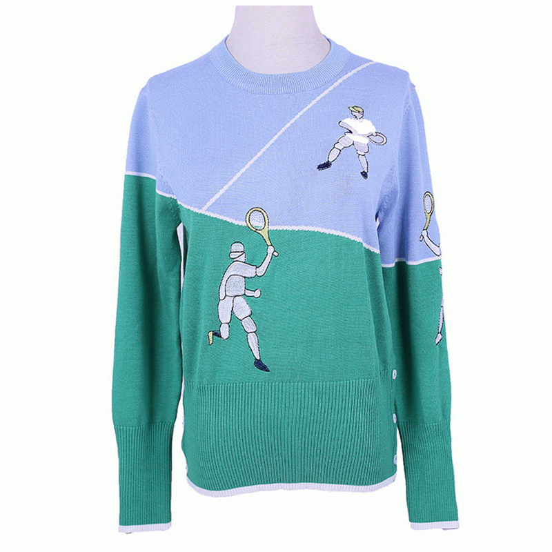 Maßgeschneiderte OEM-Design Bestickter Pullover Gestrickter Pullover Herren