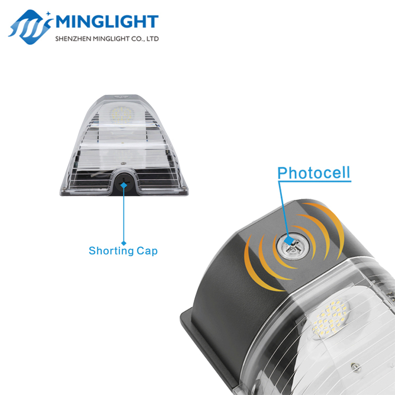 DLC ETL-gelistete Mini-LED-Wandleuchte für Dämmerung und Morgengrauen mit Fotozelle