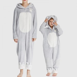 Familie passende Flanell Fleece-Stickerei-Strampler