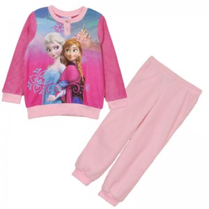 Mädchen gedruckt Mikrofaser Fleece Cartoon Pyjama Set