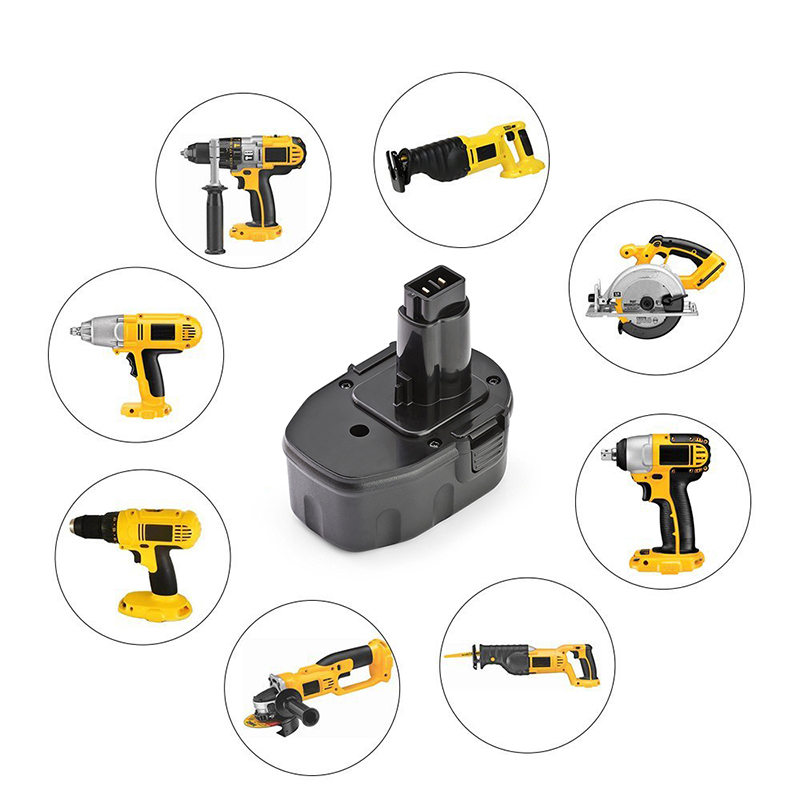 Ni-Cd 14.4V 2000mAh Ersatzbatterien Akku-Bohrmaschine für Dewalt DC9091, DE9091