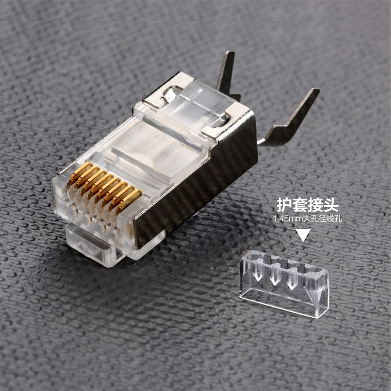 RJ45-Steckverbinder CAT7 Crimp-Ethernet-Steckverbinder STP Modular