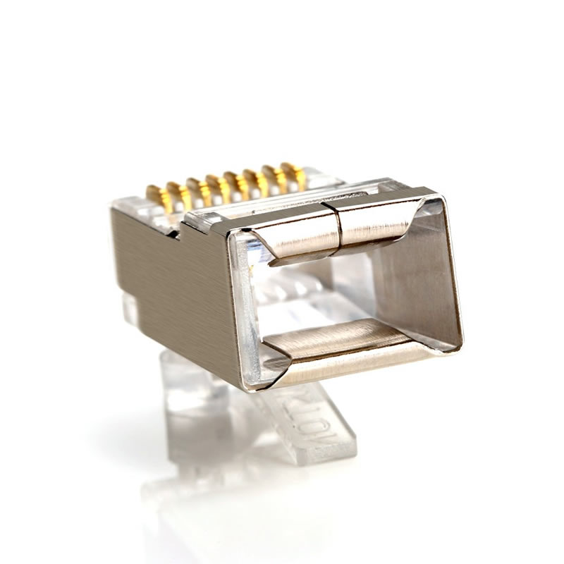 RJ45-Steckverbinder CAT5E CAT6 Crimp-Ethernet-Steckverbinder STP 8P8C Modular Crystal Head Plugs