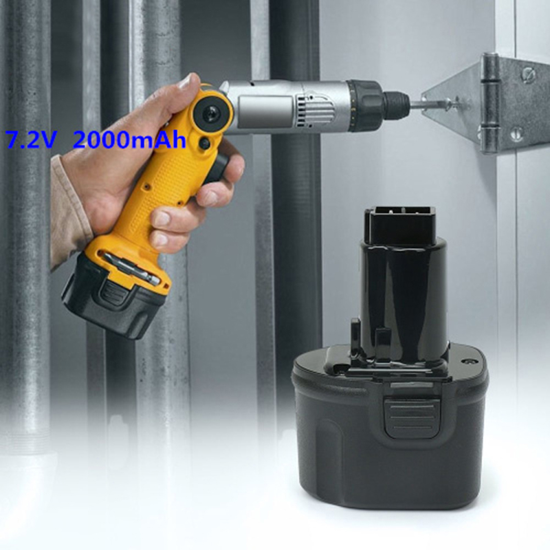 Ni-Cd 7.2V 2000mAh Akku Ersatz für Dewalt DE9057, DE9085, DW9057