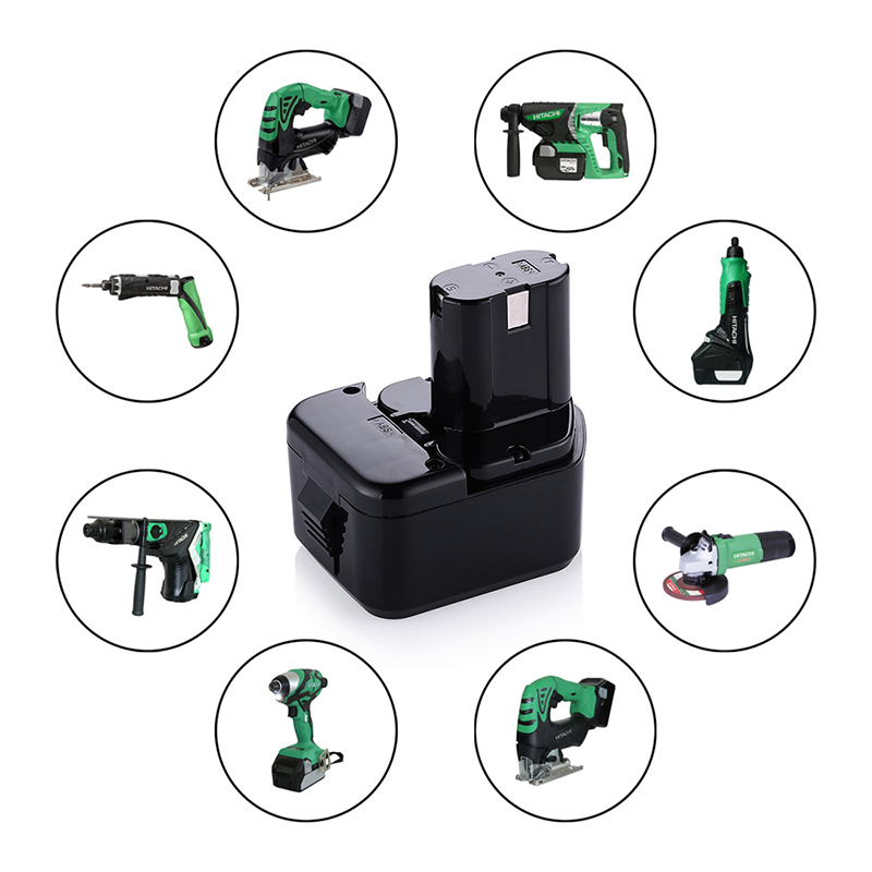 Ni-Cd 12V 1300mAh Ersatzbatteriewerkzeuge für Hitach EB1215, EB1214S, EB1220HS