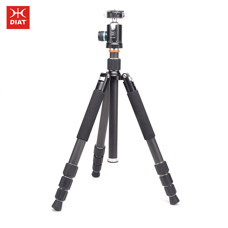 DIAT CM324A KH30Q professionelles Kamerastativ aus reiner Kohlefaser mit abnehmbarem, flexiblem Einbeinstativ