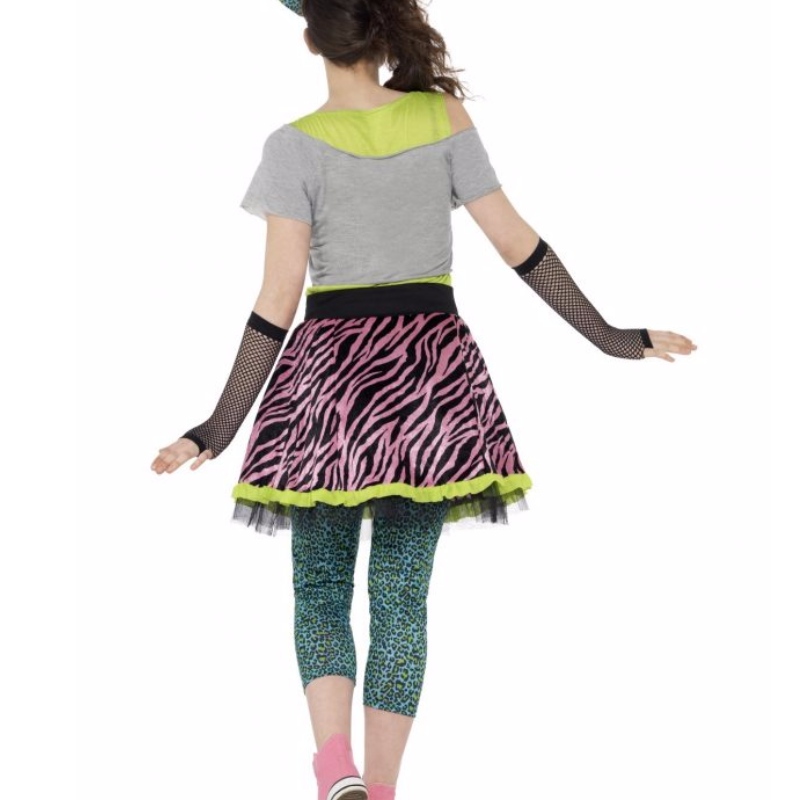 Kinder Mädchen Zurück zu den 80er Jahren Wild Child Costume Dress Rock Shirt Großhandel