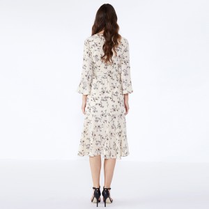 Blumendamen-Büro-Abnutzungs-Kleiderfrauen beiläufiges Abschlussball-Kleid JCGJ190315070