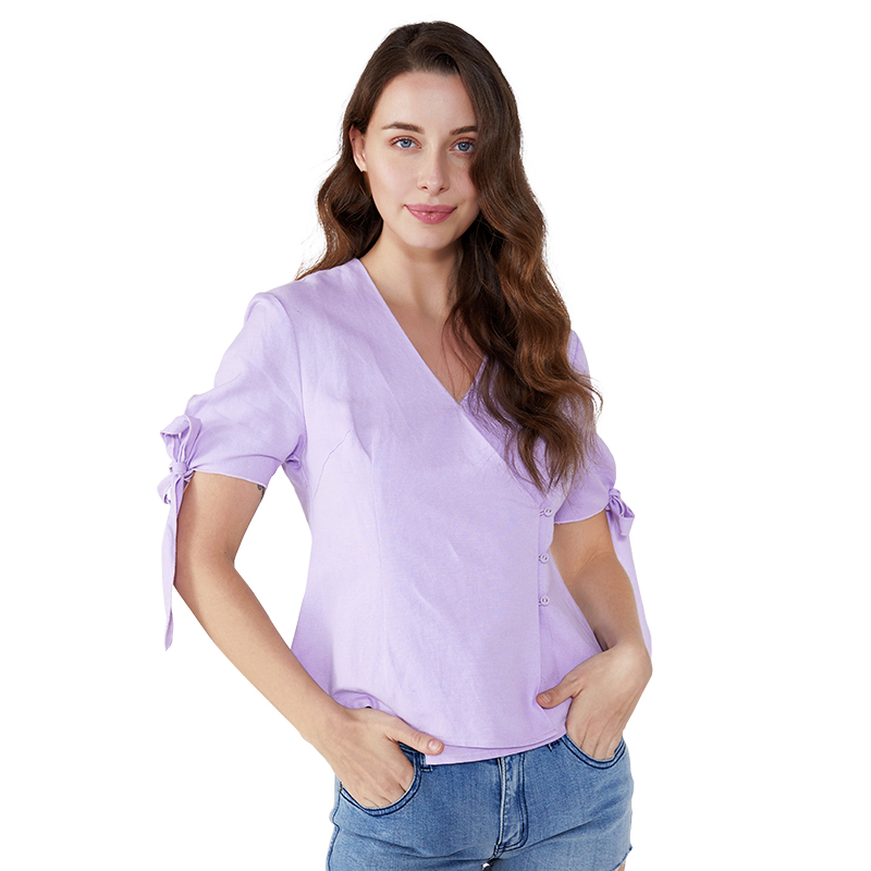 Damenmode Großhandel Chiffon Designs Sommer Casual Bluse