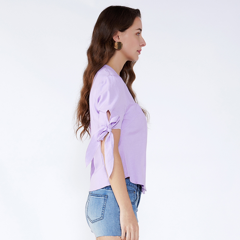 Damenmode Großhandel Chiffon Designs Sommer Casual Bluse