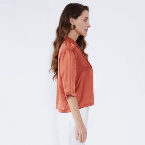 Normales Design Sheer Casual Damen Bluse für Frau JCGJ190315020