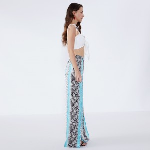 Hochwertige neueste Designs split vibration frauen harem baggy hose