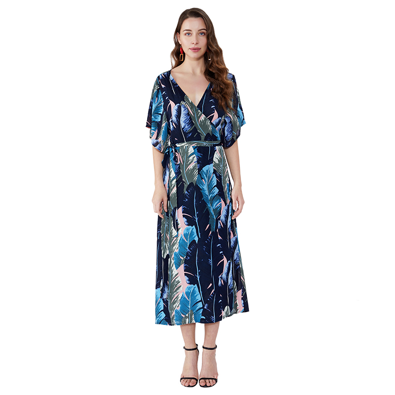 Afrikanisches design elegante frauen dame mode chiffon kleid casual kleider sommer jsdj2558