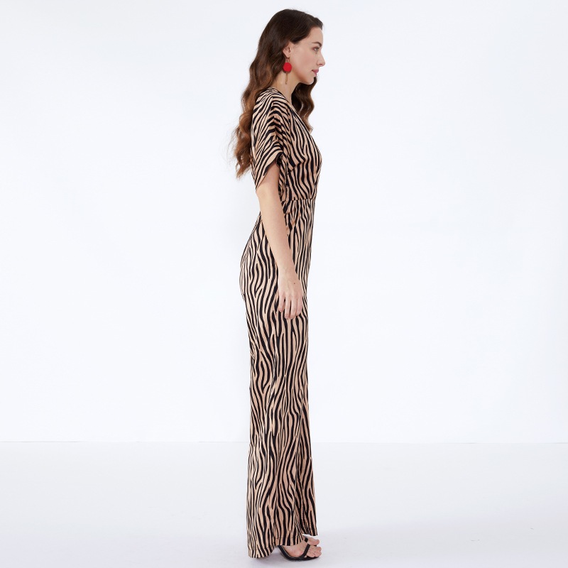 Party Nordic Way Adult Hochwertiger Tiger Stripe Jumpsuit JCGJ190315073