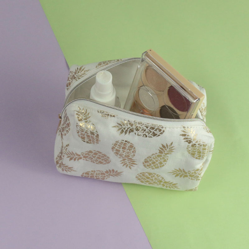 Twill 100% Ananasfaser fasion Kosmetiktasche