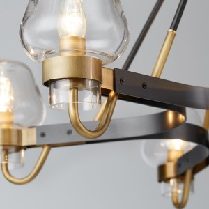 Einfache Boutique Glas Eisen Wohnzimmer Restaurant Hotel Kronleuchter Km2146