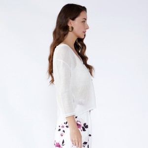 Frauen Weiß Koreanische Damen Zweiteiler Frauen Kleidung Langarm Blusen Tops