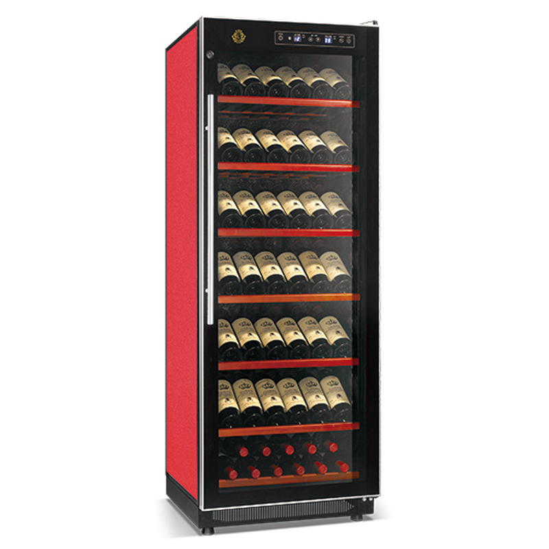 Elegante Serie hocheffizienter Kompressor Weinkühler frostfrei 120W direkte Kühlung Getränkevitrine