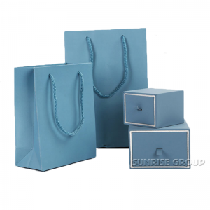 High-End-Custom handgefertigten Ring Verpackung Schmuckpapier Box mit Griff