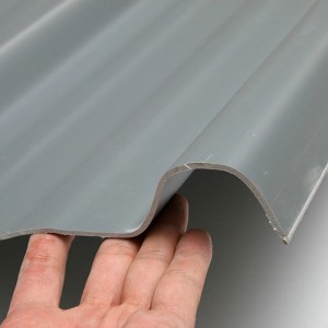 T940 Grau High Peak ASA PVC UPVC Dachziegel Trapez Welldachplatte