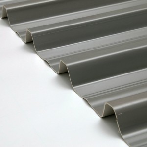 T940 Grau High Peak ASA PVC UPVC Dachziegel Trapez Welldachplatte