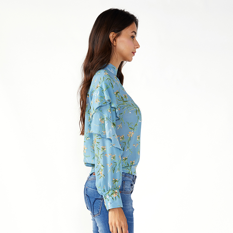Frauen Plus Size Boho Neueste Chiffontops und Blusen