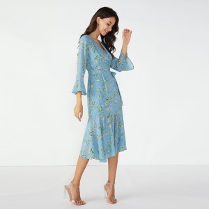 Himmelblau Fancy Dinner Tutu African Designs Winterkleid