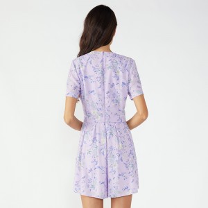 Neuer Stil benutzerdefinierte Chiffon-Strampler gedruckt Overall Frauen