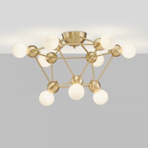 Neue Glas einfache Kunst Metall Persönlichkeit Mode Kronleuchter km2134