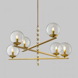 Moderne Kunst Design Wohnzimmer Mode Glaskugel Kronleuchter Km2131