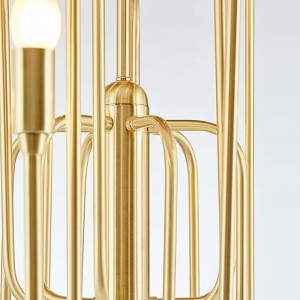 Einfacher nordischer kreativer Eisen-Hotel-Ausgangsleuchter Km2124