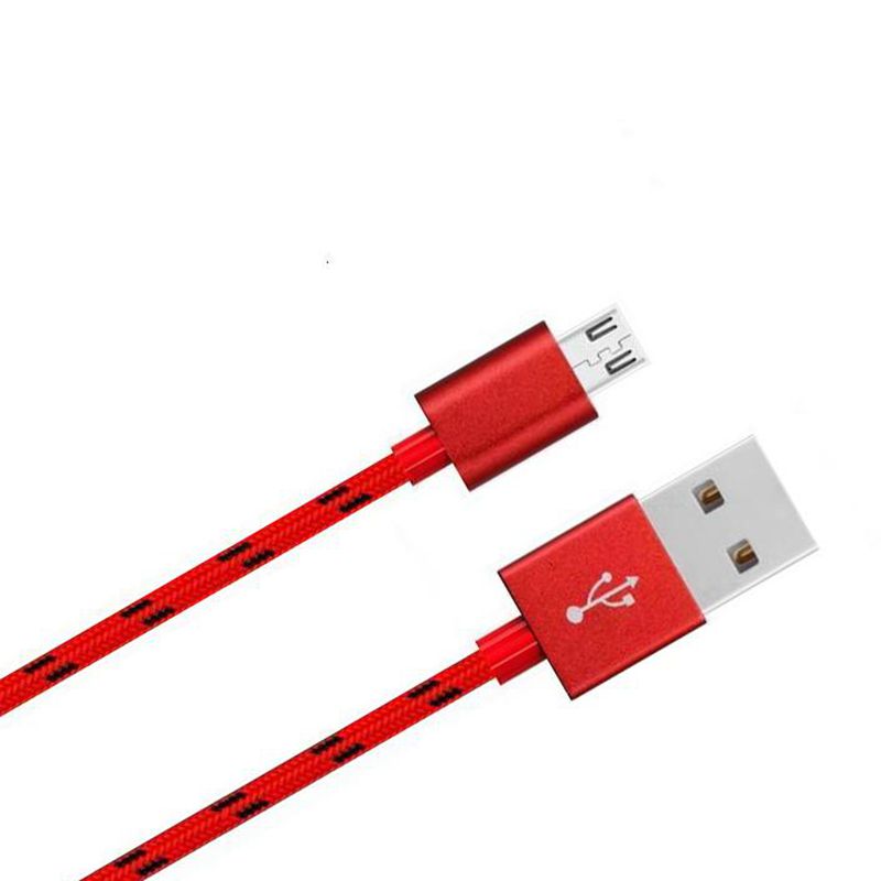 Micro zu USB Nylon Geflecht Datenkabel