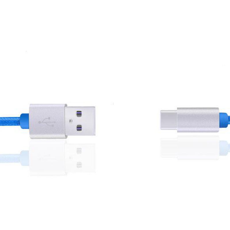 Nylon Briaded Datenkabel Typ C zu USB