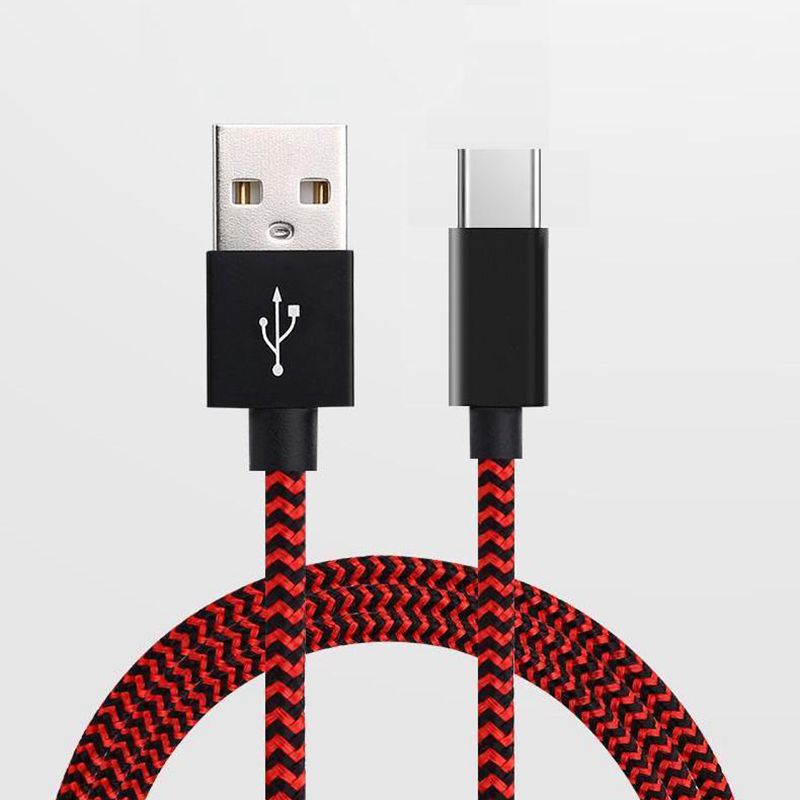 Tpye-C auf USB-Stripe-Datenkabel mit Nylon-Briade