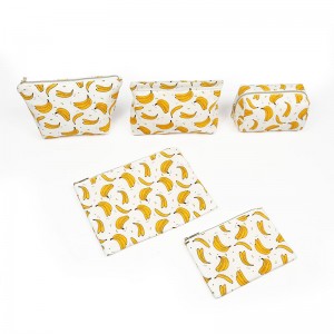 Twill 100% Bananenfaser Kosmetiktasche