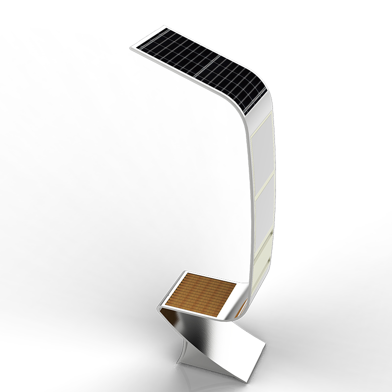 Die meiste populäre intelligente Solarstraßen-Werbungs-Holzmöbel-Bank mit Metallrahmen