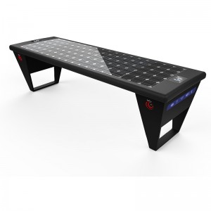 Smart Solar Panel Urban Möbelbank zum Aufladen von Mobiltelefonen