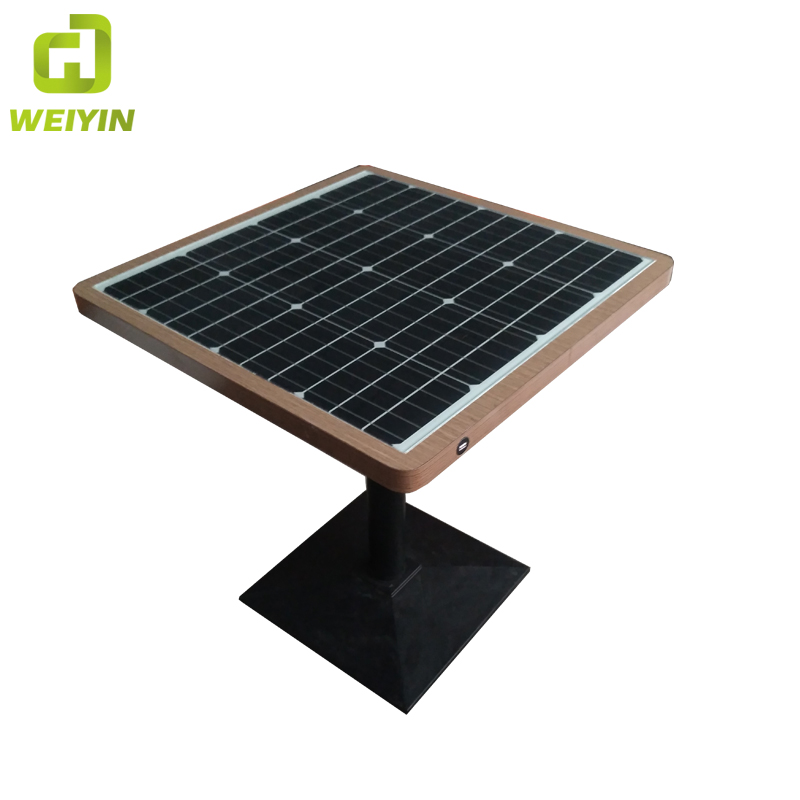 Solar Power Telefon USB und Wireless Charging WiFi Hot Spot Smart Gartentisch