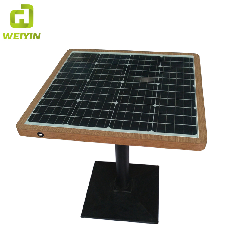 Solar Power Telefon USB und Wireless Charging WiFi Hot Spot Smart Gartentisch