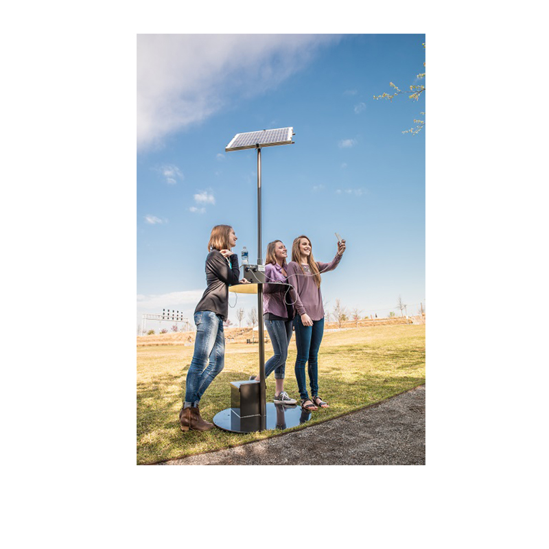 Modedesigngemeinschaften Parks Solar-Outdoor-Handy-Ladestation