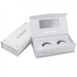 Kundenspezifisches Pappbuch-geformtes Magnetverschluss-Geschenk, das Wimper-Schaukarton verpackt