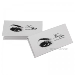 Kundenspezifisches Pappbuch-geformtes Magnetverschluss-Geschenk, das Wimper-Schaukarton verpackt
