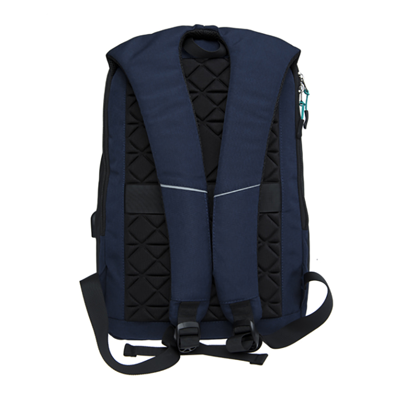 18SA-7127M SGS führte kundengebundenen Farbenmarineblauqualitäts-USB-Aufladeeinheit Soem-ODM-Rucksack für Laptop